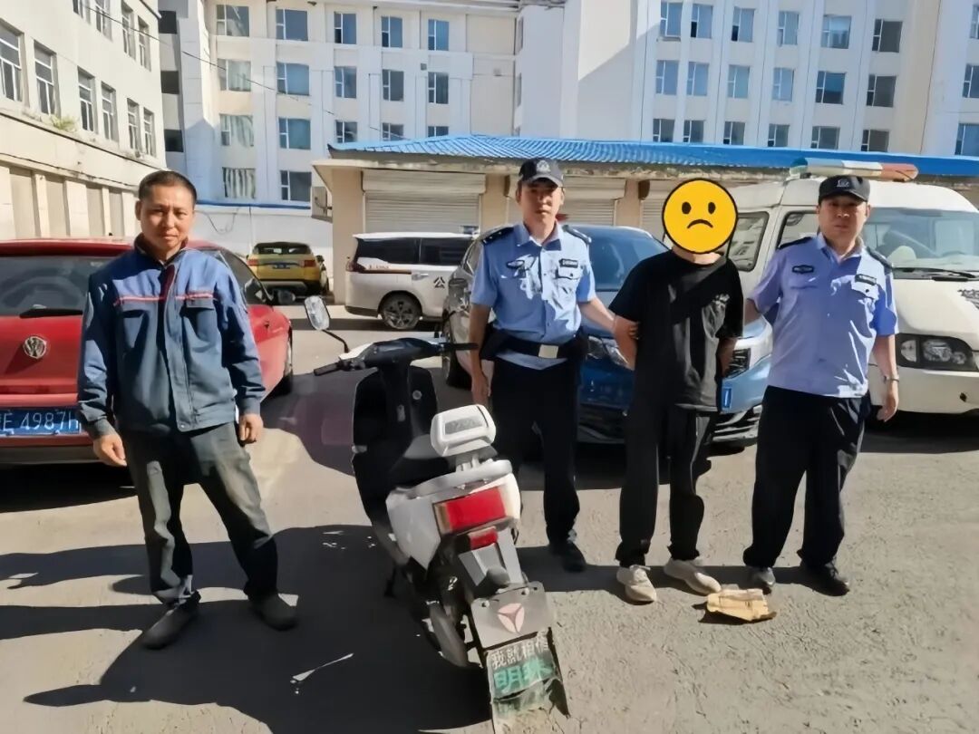 现实版“自投罗网”：内蒙古一男子偷电动车后逃窜，却一头扎进警营健身房……